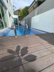 WPC Decking Pool Area